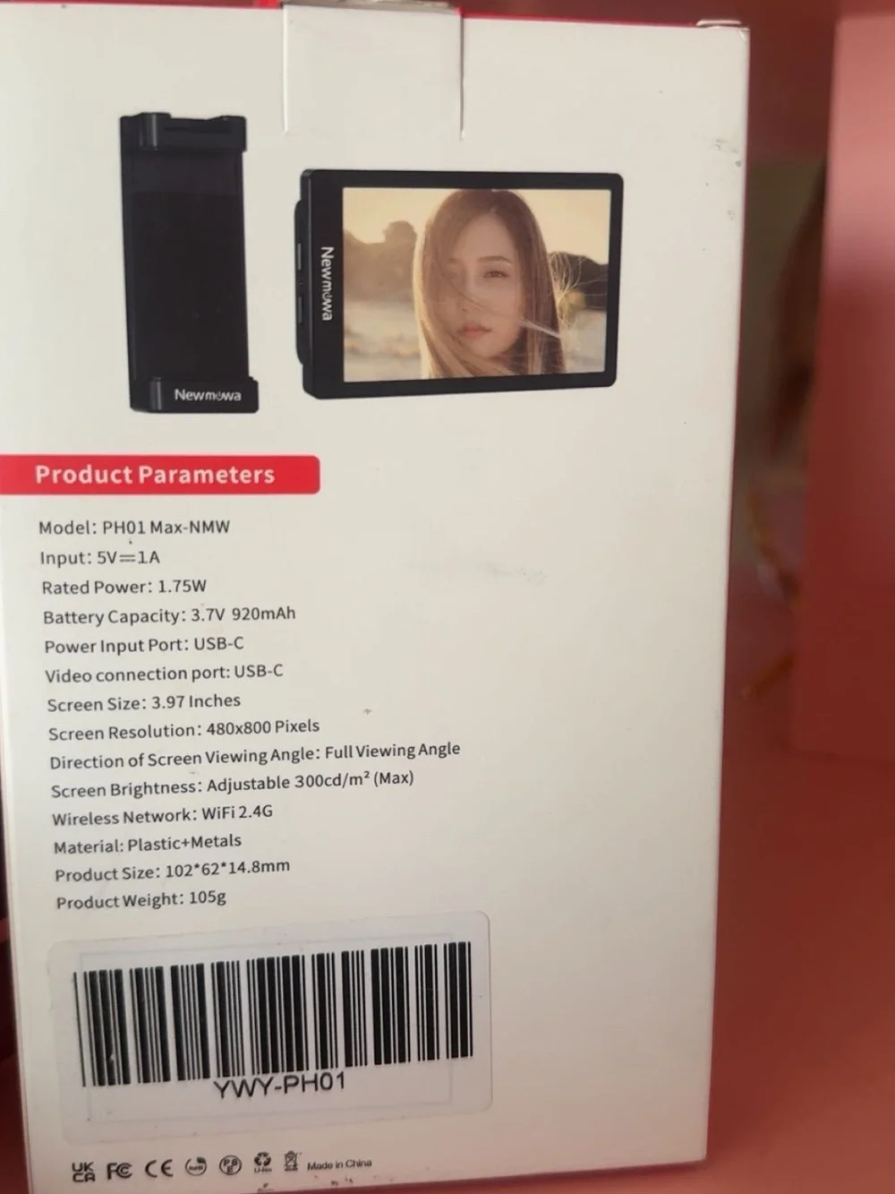 Blue Vlog Screen PH01 Max-NMW - Portable Smartphone Vlog Monitor